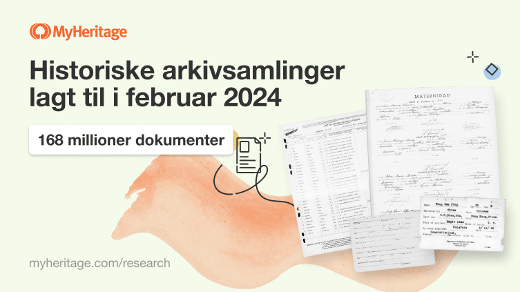 Historiske dokumenter lagt til i februar 2024