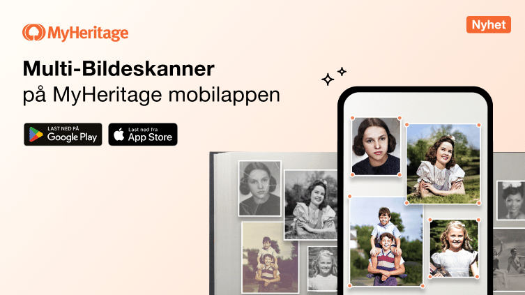 Nyhet: Multi-Bildeskanner i MyHeritage-appen