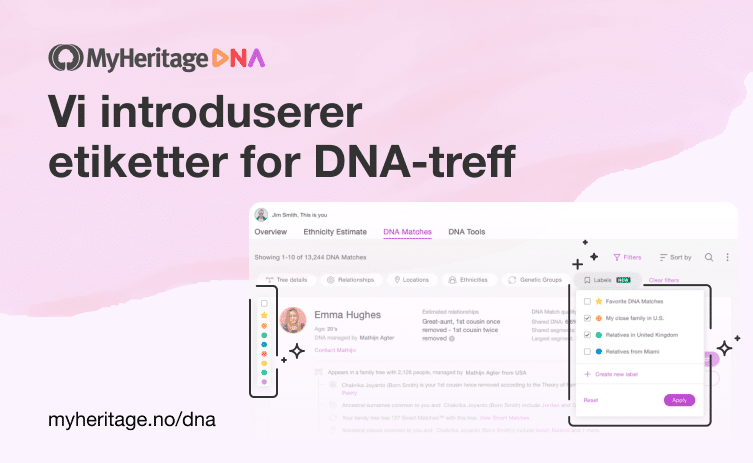 Etiketter for DNA – Tagg og organiser DNA-treffene dine