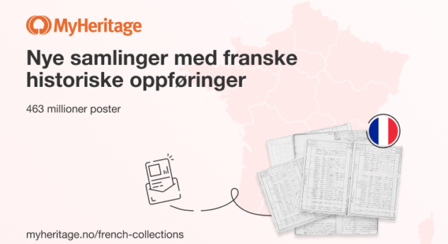 MyHeritage publiserer 8 nye franske samlinger – 22 millioner poster