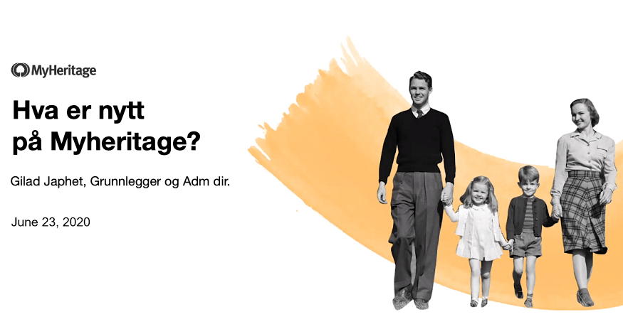 MyHeritage sin grunnlegger og administrerende direktør forteller om spennende nyutviklinger!