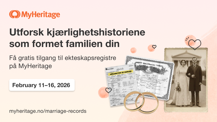 Oppdag kjærlighetshistoriene i familien din denne Valentinsdagen