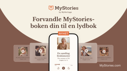Nyhet: Gjør MyStories-boken din om til en lydbok