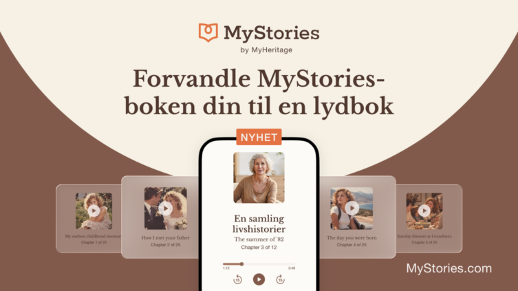 Nyhet: Gjør MyStories-boken din om til en lydbok