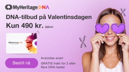 Valentinsdag-salg på MyHeritage DNA