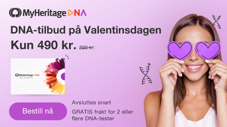Valentinsdag-salg på MyHeritage DNA