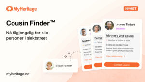 Cousin Finder™: Nå tilgjengelig for alle personer i slektstreet