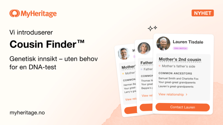 Vi lanserer Cousin Finder™: Få genetisk innsikt – uten å ta en DNA-test