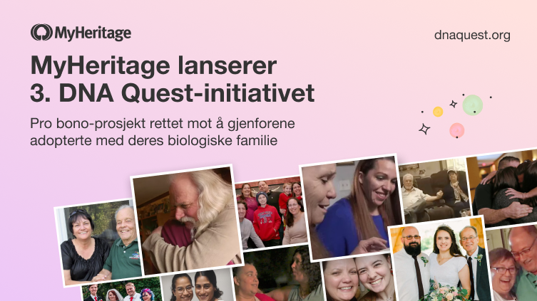 MyHeritage kunngjør tredje del av DNA Quest-initiativet