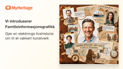 Vi introduserer Familieinformasjonsgrafikk: Gjør livshistorien til en du er glad i om til et vakkert kunstverk