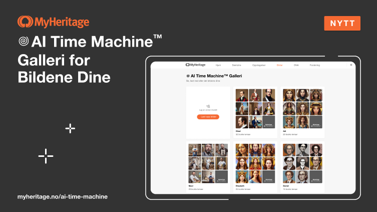 Nytt: AI Time Machine™-galleri for bildene dine