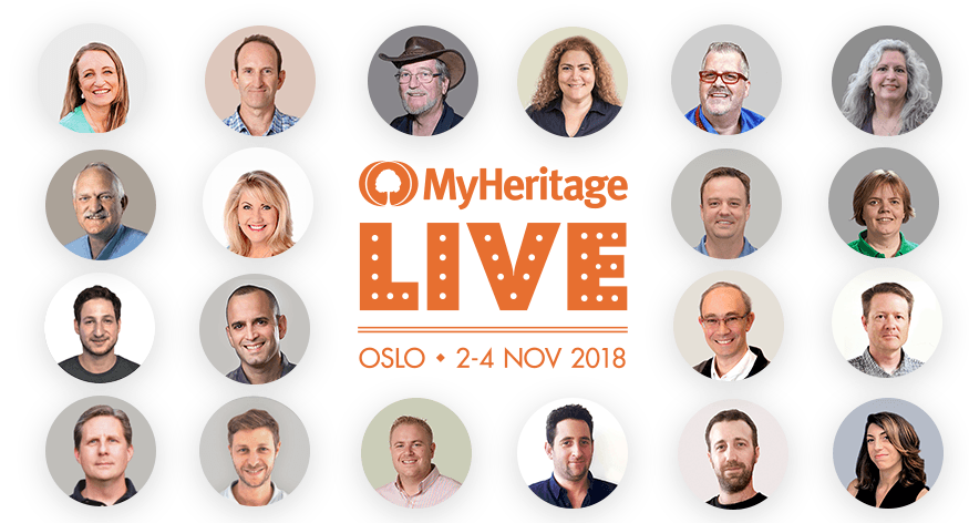 Forelesere på MyHeritage LIVE bruker-konferanse