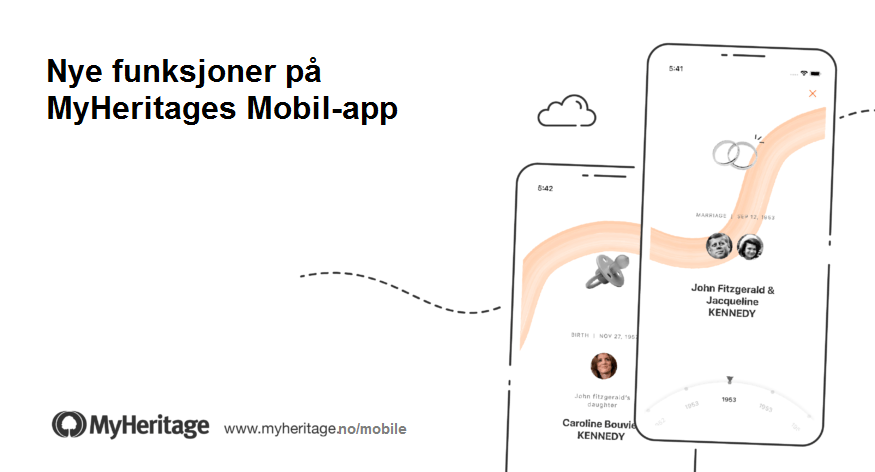 Ny oppdatering av MyHeritages mobil-app