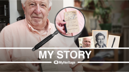 Under andre verdenskrig ble faren hans meldt savnet. Etter 82 år mottok han en gave fra sin far, takket være MyHeritage.