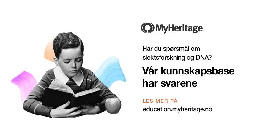 Vi introduserer MyHeritage Utdanning