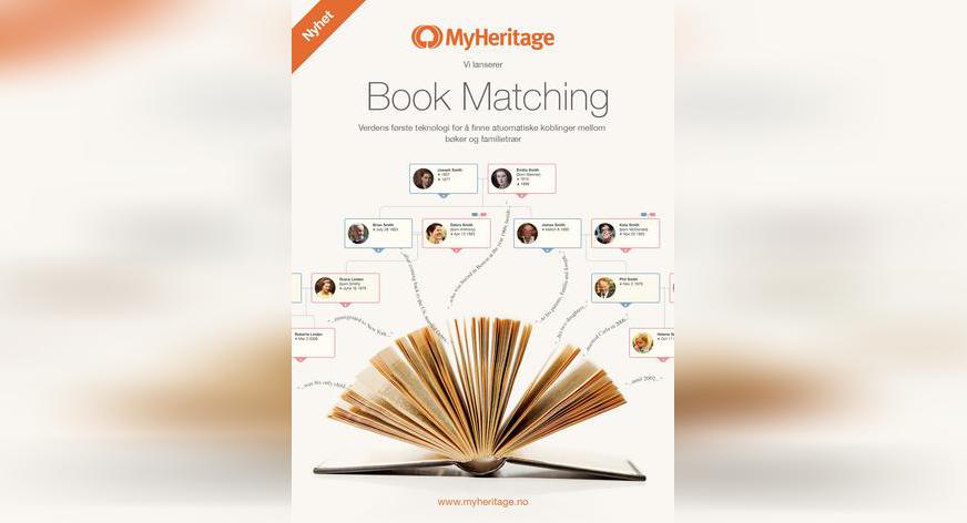 MyHeritage lanserer matching med bøker!